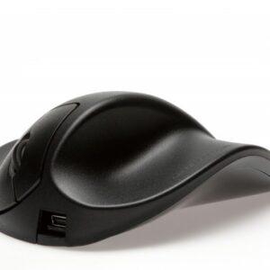 Ergonoomiline hiir HANDSHOEMOUSE parempoolne, must