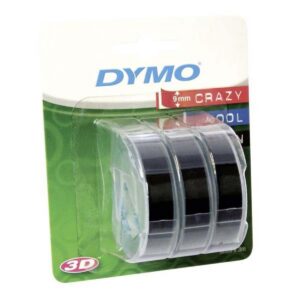 Kleepkirjalint DYMO 3D 9mm, must