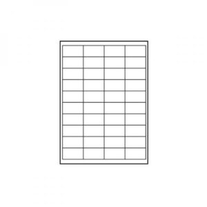 Kleebisetiketid LOGO 48.5x25.4mm A4, valge