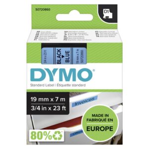 Kleepkirjalint DYMO D1 19mm, must/sinine
