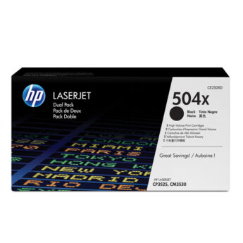 Tooner HP 504X must originaal (CE250XD)