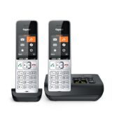 Lauatelefon Gigaset COMFORT 500A Duo, analoogtelefon (hõbedane/must, 2 käepidet)