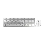 Klaviatuur Cherry DW 9100 SLIM RF juhtmevaba + Bluetooth AZERTY prantsuse hõbedane