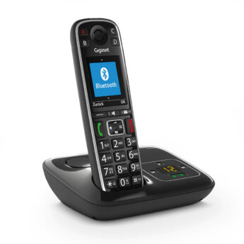 Lauatelefon Gigaset E720A juhtmevaba telefon koos kõnepostiga – must