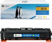 Tooner G&G HP 207A W2212A, kollane, 1 250 lk, ühilduv
