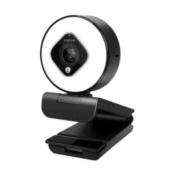 Veebikaamera LogiLink Webcam FHD 76° kahe mikrofoni, automaatse rõngasvalguse
