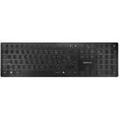 Klaviatuur CHERRY KW 9100 SLIM traadita RF + Bluetooth AZERTY Prantsuse Black