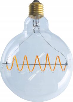LED-pirn Segula Bridge Globe 125 Curved Plus clear E27 6,5W 1900K